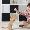 PET SHOW 5 Pack 1.4" Cat Feather Toys Balls with Bell Soft EVA Foam Colorful Rainbow Toy Balls Interactive Kitten Cats Pets Indoor Outdoor Play Activity Chase Training - Image 3